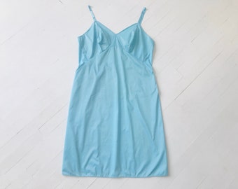 1960's Aqua Blue Dress Slip