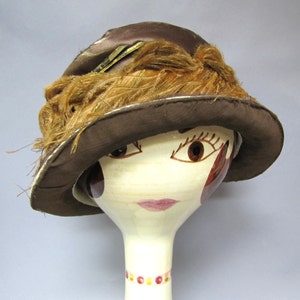 AUTHENTIC 1920&#39;s CLOCHE, from Boardwalk Empire Wardrobe, with OSTRICH Feathers, Flapper Hat