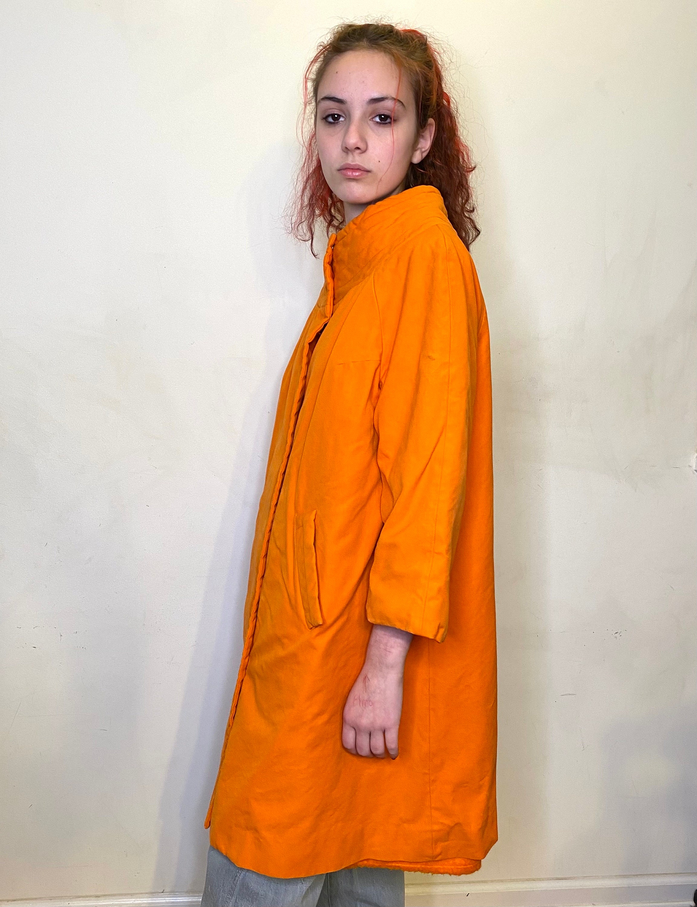 Orange 1960's MOD A-line Jacket, 60's Coat, Size 8-10 Medium - Etsy
