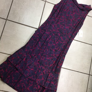 Late 50s / 60's Purple PAISLEY Dress, size S image 9