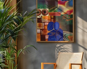 Connection collage wall printable