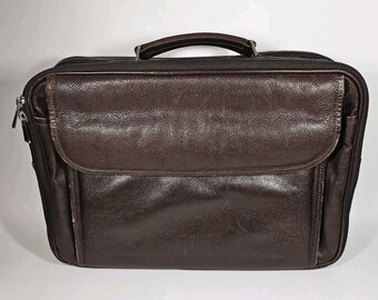 Vintage Fontanelli Soft Leather Business Case Bag/Briefcase/Handbag Laptop Brown