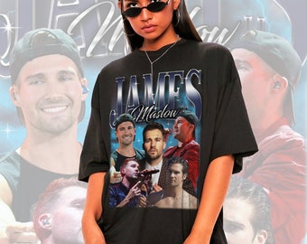 Chemise rétro James Maslow -T-shirt James Maslow, T-shirt James Maslow, T-shirt James Maslow, T-shirt Big Time Rush Tour, T-shirt Big Time Rush