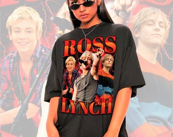 Camicia ROSS LYNCH retrò - Ross Lynch Merch, maglietta R5 Lynch Rock Band, felpa Sabrina, felpa Austin Lynch, maglietta Ross Lynch, maglietta R5