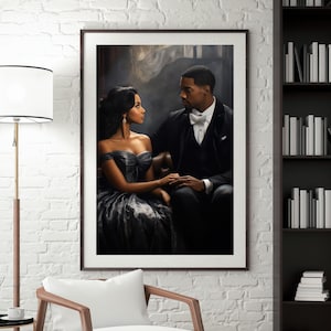 Young, Gifted, Black, and Rich! | Black Couple | Black Man & Woman | Romantic Couple | Valentine&#39;s Day Gift | Digital Download