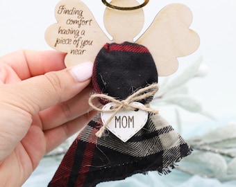 Angel Remembrance Ornament – Handmade from Loved One’s Shirt or Fabric