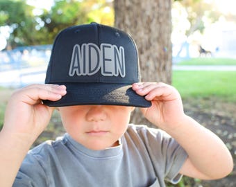 Custom Toddler Hat,Leather Patch Hat,Gift for Kids,Personalized Snapback,Custom Name Hat,Baby Hat,Child Cap,Engraved Leather Patch