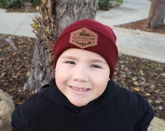 Toddler Beanie,Custom Farming Beanie,Gift for Farmers,Kids Farming Beanie,Winter Hat,Baby Beanie,Beanies Toddlers,Farming Gift,Farm Life
