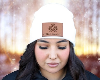 Custom Patch Beanies,Company Logo Gifts,Corporate Christmas Gifts,Beanie with Custom Logo,Christmas Company Gifts,Leather Patch Beanies