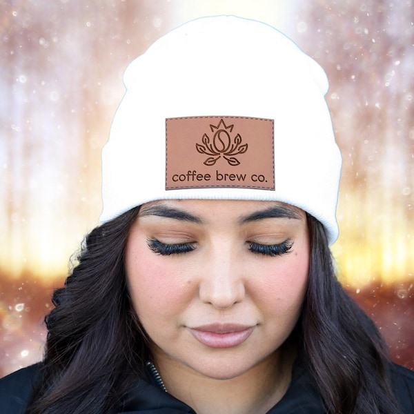 Custom Patch Beanies,Company Logo Gifts,Corporate Christmas Gifts,Beanie with Custom Logo,Christmas Company Gifts,Leather Patch Beanies
