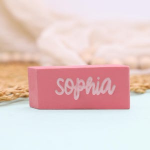 Personalized Set of 3 Pink Eraser, Unique Back To School Gifts For Kids, Pink Erasers For School, Name Eraser, Monogramed School Supplies