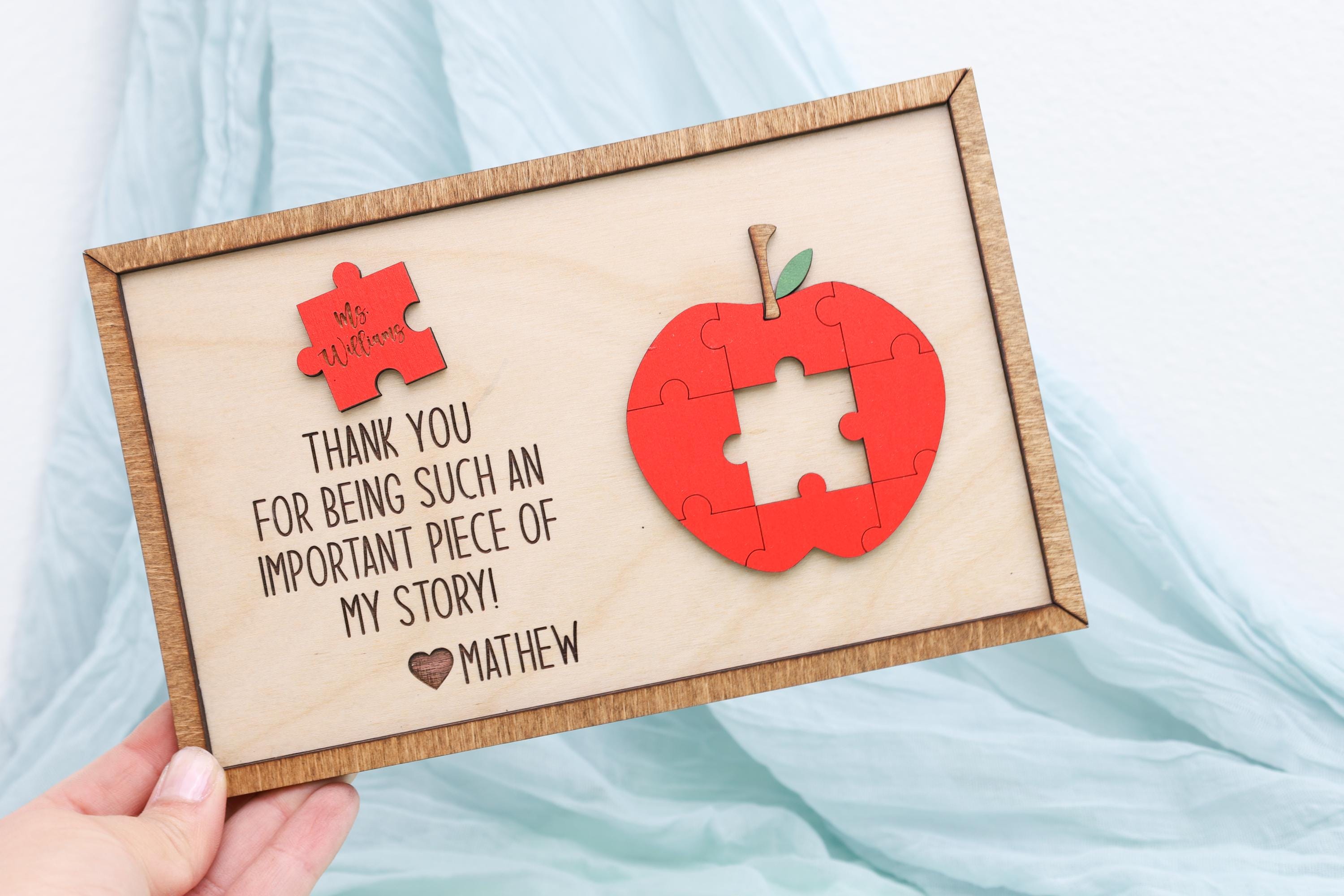 Personalized Teacher Appreciation Gifts, Teacher Gift Sign, Puzzle ...