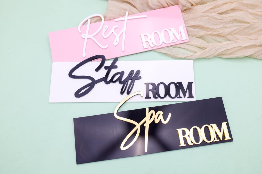 Staff Assignment Sign Modern Acrylic Staff Room Sign, Office Door Plaque, School Staff Area ...