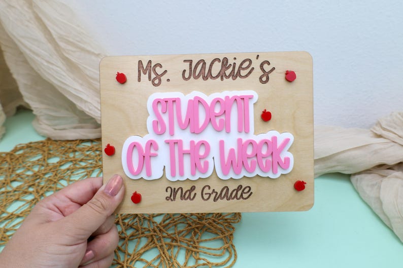 Prop File Picture Letter R Student of the Week Classroom Sign, Personalized Acrylic Letter Photo ...