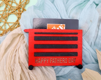 Gift Card Holder for Dad, Fathers Day Gift, Wooden Tool Chest Gift Card Holder, Gift For Dad, Gift for Him, Money Holder Case, Handyman Gift