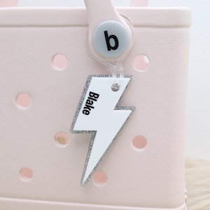 Lightning Backpack Tags, Retro Name Tags, Boys Backpack Tags, Kids Keychain, Personalized Keychain, Name keychain, Name Tags, Backpack Tags