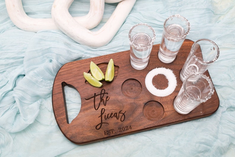 Tequila Board,Wedding Gift,Gift for Couple,Gift for Newlyweds, Engagement Gift,Rustic Wedding Gift,Gift for Bride,Bridal Shower Gift