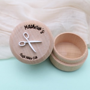 Baby First Hair Keepsake Box, Baby Lock Of Hair, Wooden Fairy Holder for Kids, Custom New Baby Gift, Newborn Gift Idea, New Parent Gift