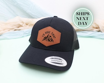 Hiking Hat, I'd Hike That Cap, Outdoor Adventure Gear, Mountain Lover Gift, Trail Explorer Hat, Unisex Trucker Hat, Camping Baseball Cap