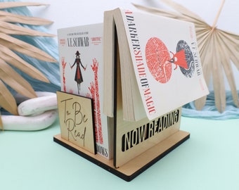 Book Holder Stand For Readers, Book Lover Gift, Book Valet Tray, Book Organizer, Book Storage, Book Nook Rest, Book Holder, Book Lover Gift