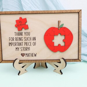Personalized Teacher Appreciation Gifts, Teacher Gift Sign, Puzzle ...