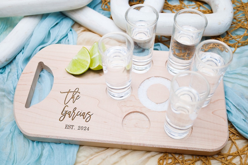Tequila Board,Wedding Gift,Gift for Couple,Gift for Newlyweds, Engagement Gift,Rustic Wedding Gift,Gift for Bride,Bridal Shower Gift