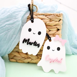 Boo Basket Tags, Halloween Basket Tag, Ghost Tag, Halloween Name Tags, Trick or Treat Bag Name Tag, Halloween Decor, Custom Halloween Tags
