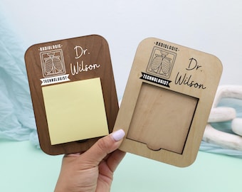 Radiologic Technologist Sticky Note Holder, X-Ray Tech Desk Accessory, Radiology School Graduation, Hospital Office Decor