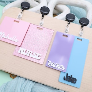 Custom Badge Buddy, Badge Buddy Nurse, Badge Reel, Badge Holder, Healthcare Badge Plates, RN Badge Buddy, X-ray Holder, Graduation Gift