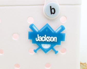 Baseball Bag Tag, Bogg Bag Tag, Personalized Player Gifts, Sports Bag Charm, Baseball Mom Bogg Bag Charms, Team Gifts, Bogg Bag Accessory