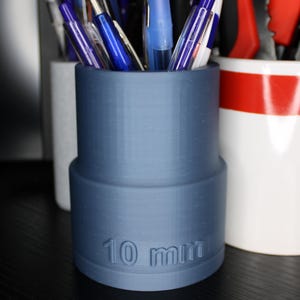 3D Printed 10mm Socket Pencil Holder - Unique Desk Organizer, Industrial Office Decor, Modern Tool-Inspired Stationery Storage