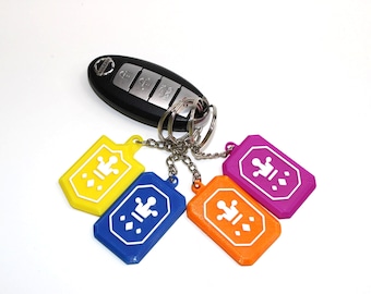 Clash Royale Wild Card Keychains Set – 4 Rarities Gamer Gift