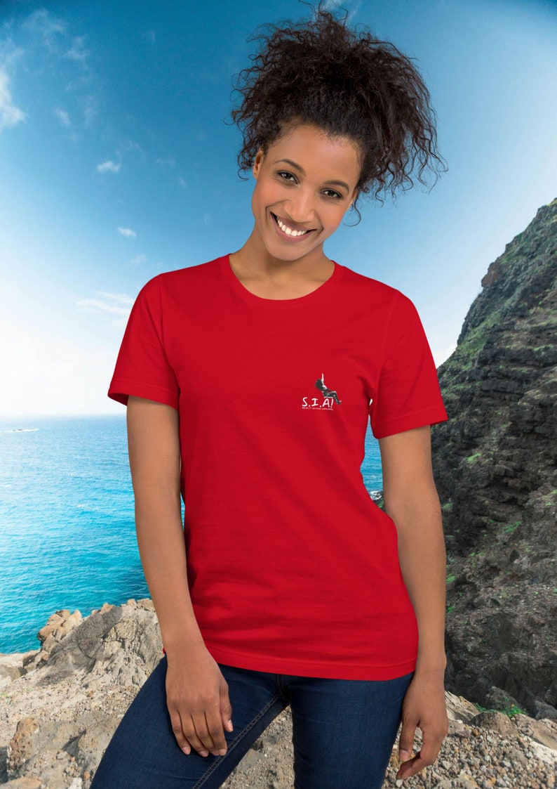 Cliff Jumping T-shirt Adventure Extreme Sports Outdoorsy Adrenaline Casual Unisex Tee Motivational Inspirational Send It Anyway Tshirt image 4