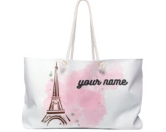 Personalized Bag With Eiffel Tower