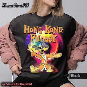 Hong Kong Phooey, 70s cartoon t shirt, this retro gift is a perfect unisex gift, funny t shirt