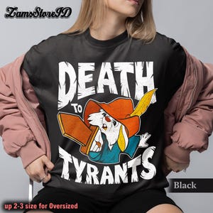 Vintage 70s Skippy Rabbit Death To Tyrants T-shirt, Retro Robin Hood Shirt, 2025 Trip Matching, Magic Kingdom
