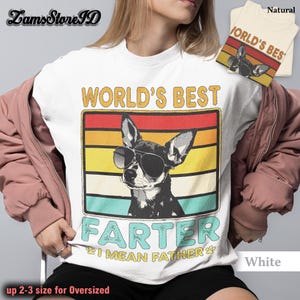 World&#39;s Best Farter I Mean Father Shirt, Funny Father&#39;s Day Dad Shirt, Vintage Dad Humor Tee, Retro Father&#39;s Day Gift, Dog Dad Shirt
