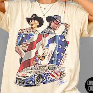 Nascar 77 Carson Hocevar Comfort Colors Shirt, Retro 90s Bootleg Rap Tee, Carson Hocevar Graphic Tee, Nascar Driver 77 Style Fan Apparel