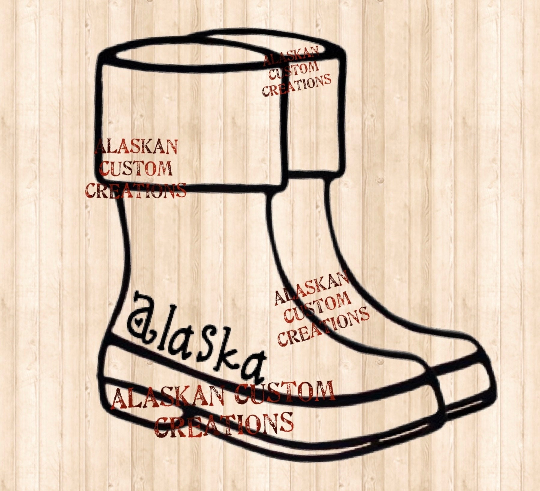 Pair of Alaskan Boots Digital Image PDF/PNG/SVG - Etsy