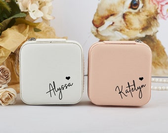 Caja de joyería personalizada, regalos personalizados para ella, regalo de propuesta de dama de honor, regalo de fiesta nupcial, favores de boda, regalo de cumpleaños para mujeres