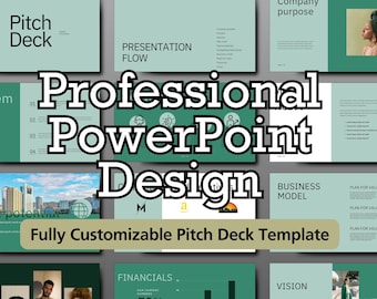 Modèle personnalisable de pitch deck pour PowerPoint