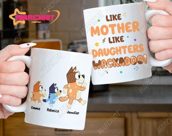 Bluey Mother Mug, Bluey Mug, Mother Mug, Bluey Mom Gift, Bluey Coffee Mug, Bluey Gift, Personalized Bluey Mug, Mum Mug, Coffee Lover Gift