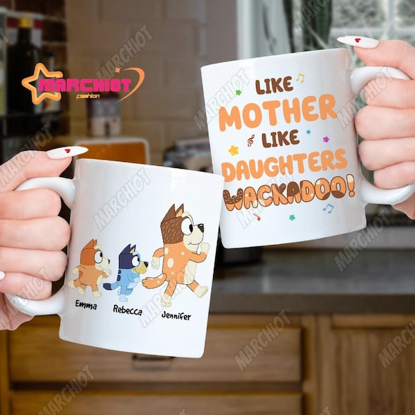 Bluey Mother Mug, Bluey Mug, Mother Mug, Bluey Mom Gift, Bluey Coffee Mug, Bluey Gift, Personalized Bluey Mug, Mum Mug, Coffee Lover Gift