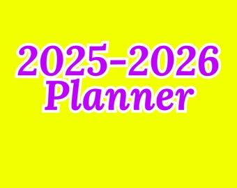 2025-2026 Daily, Weekly, Monthly & Yearly Planner for Digital Download - Editable on Canva