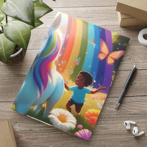Cuaderno de unicornio esponjoso, diario infantil con arcoíris, mariposas y flores, papelería bonita, diario para niños, cuaderno de bocetos para niñas, regalo