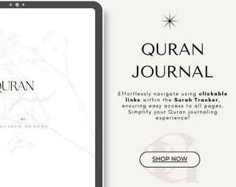 Quran Journal / Journaling / Reflection / Writing / Aesthetic / Simple