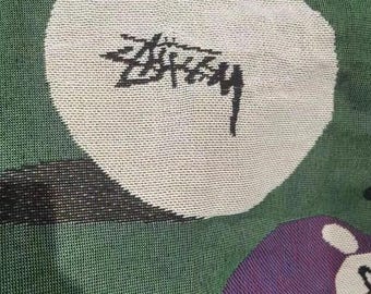 Retro Stussy Inspired Billiard Balls Throw Blanket Knitted Retro Stussy Inspired Billiard Balls Throw Blanket Knitted