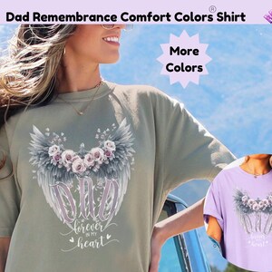 Papa Erinnerung T-Shirt für ihre Komfort Farben Papa Gedenkhemd Erinnerungsgeschenk Vintage Papa Gedenkstätte