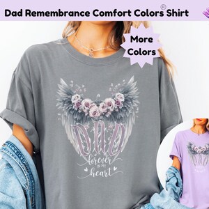 Papa Erinnerung T-Shirt für ihre Komfort Farben Papa Gedenkhemd Erinnerungsgeschenk Vintage Papa Gedenkstätte