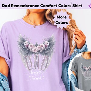 Papa Erinnerung T-Shirt für ihre Komfort Farben Papa Gedenkhemd Erinnerungsgeschenk Vintage Papa Gedenkstätte